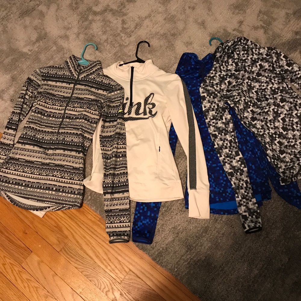 Nike and Pink Sweatshirts lot.
